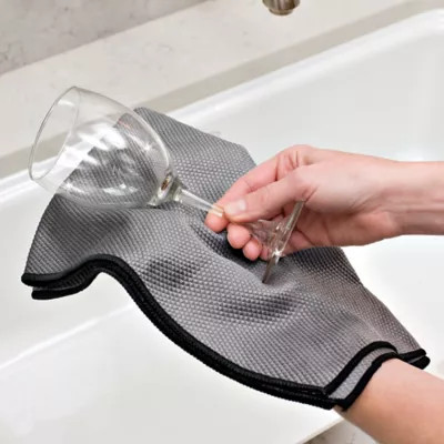 SALT™ Magic Glass Drying Towel | Bed Bath & Beyond
