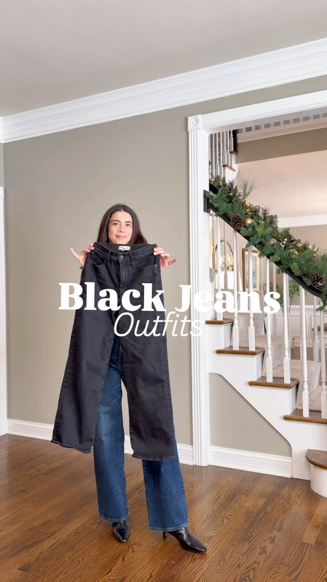 Black jeans are a must-have in a winter capsule wardrobe 🖤
I’m sharing a few easy black jeans outfits that work for everyday winter wear, from casual mom life and errands to slightly more elevated looks. Black denim is timeless, versatile, and easy to style all season long.

Jeans are TTS. I'm wearing a size 27/Regular (It's not a tight fit so perfect to wear with thermal pants/tights under)
Sweater size Small
Coat size Small
Top size Medium
Boots TTS

black jeans outfits • winter black jeans • casual black denim outfits • capsule wardrobe winter • everyday winter outfits • mom outfit ideas • black jeans styling • winter outfit formulas

#LTKFindsUnder100 #LTKFindsUnder50