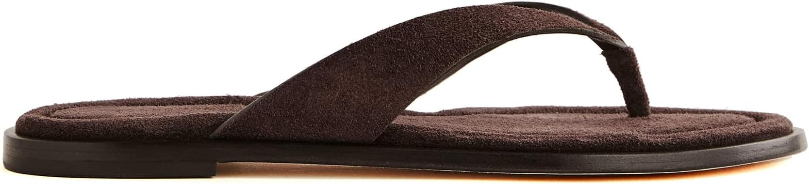 Suede Flip Flops Sandals for Women Comfortable Slip on Open Toe Thong Sandals Casual Summer Dress... | Amazon (US)