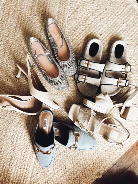 Spring shoes I have bought for this season…. Textured flats, raffia heels, colored mules, the Jcrew sandals and white kitten heels 🤍

#LTKshoecrush #LTKstyletip