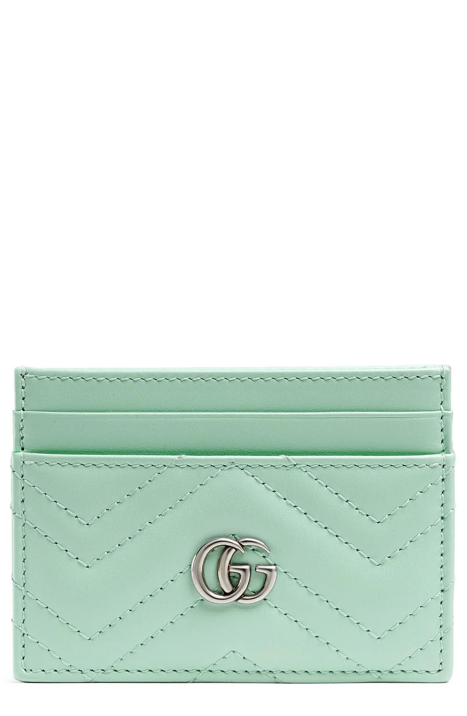 GG Quilted Leather Card Case | Nordstrom