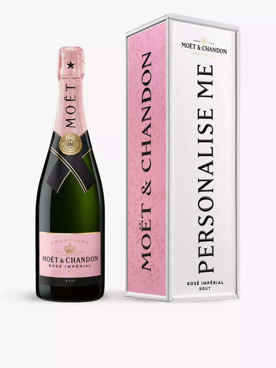Exclusive Impérial Rosé NV Champagne and personalised tin 750ml | Selfridges