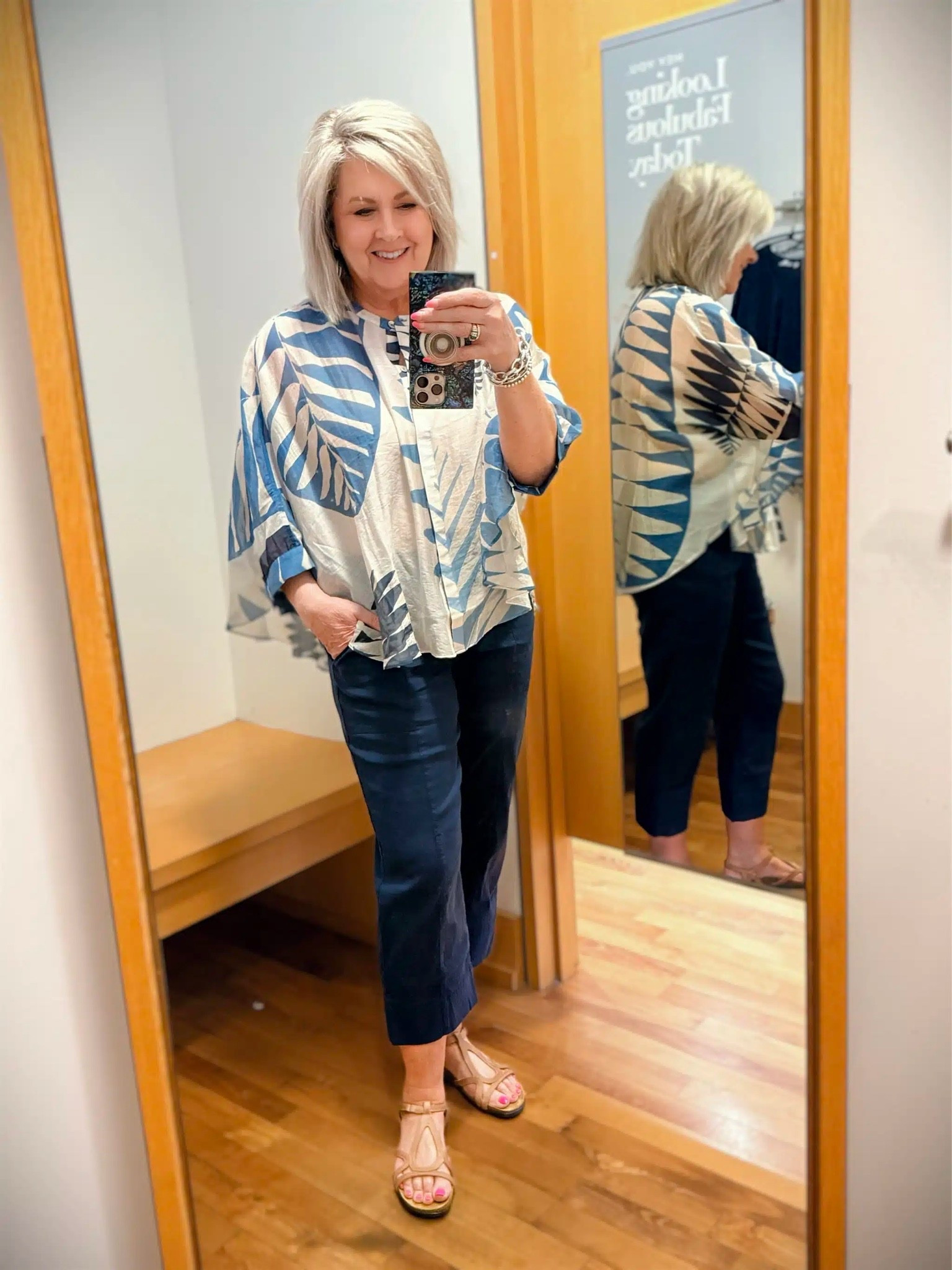 This outfit from Chico’s is casual and easy, but nice enough for dinner or an evening out! My poncho is lightweight and comes in one size. My navy linen pants are a size .05

#LTKTravel #LTKOver40 #LTKootd