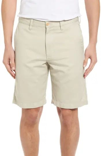 Men's Tommy Bahama Aegean Flat Front Chino Shorts, Size 33 - Beige | Nordstrom