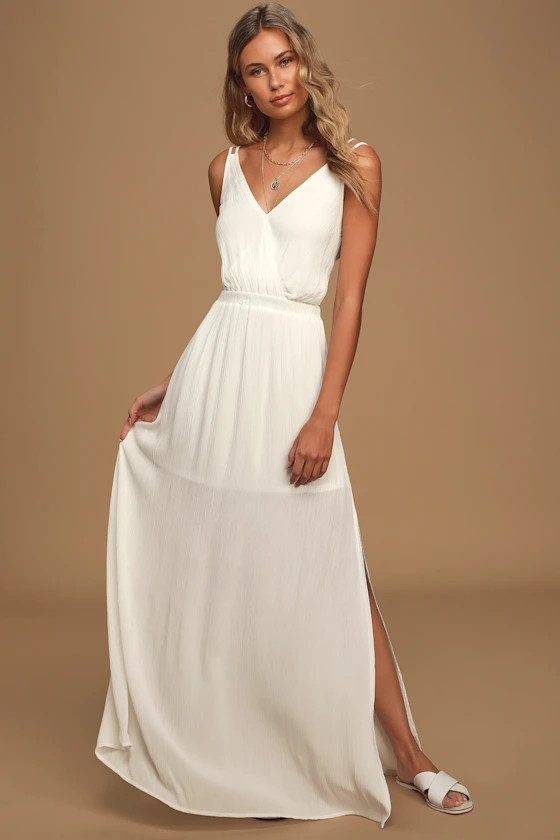 Lost in Paradise White Maxi Dress | Lulus (US)