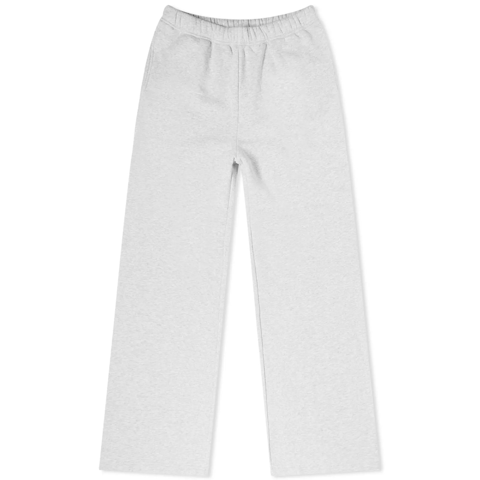Good American Women's Brushed Fleece Wide Leg Sweat Pants in Grey, Size Large | END. Clothing