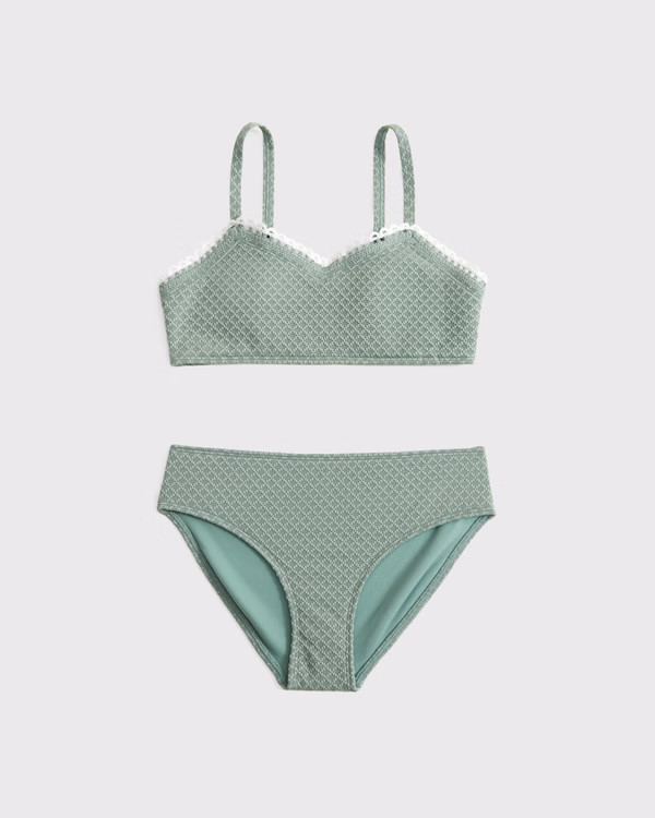 girls triangle trim two-piece swimsuit | girls | Abercrombie.com | Abercrombie & Fitch (US)