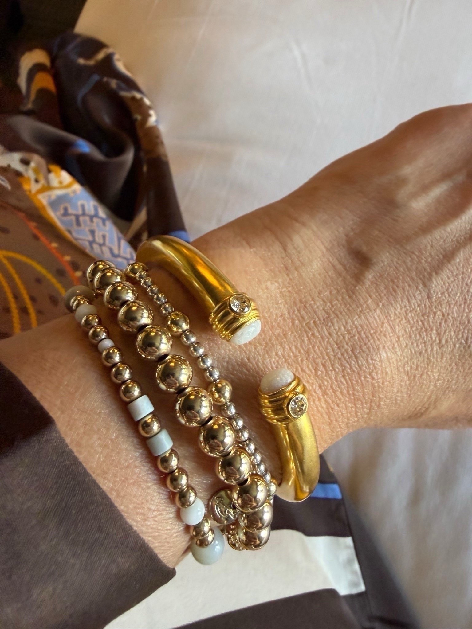 Here is my everyday jewelry stack that I wanted to share with you guys! This bracelet stack is great and truly goes with everything! I tagged some extra jewelry pieces I’ve been loving below! s

#LTKOver40 #LTKMidsize #LTKdayinmylife