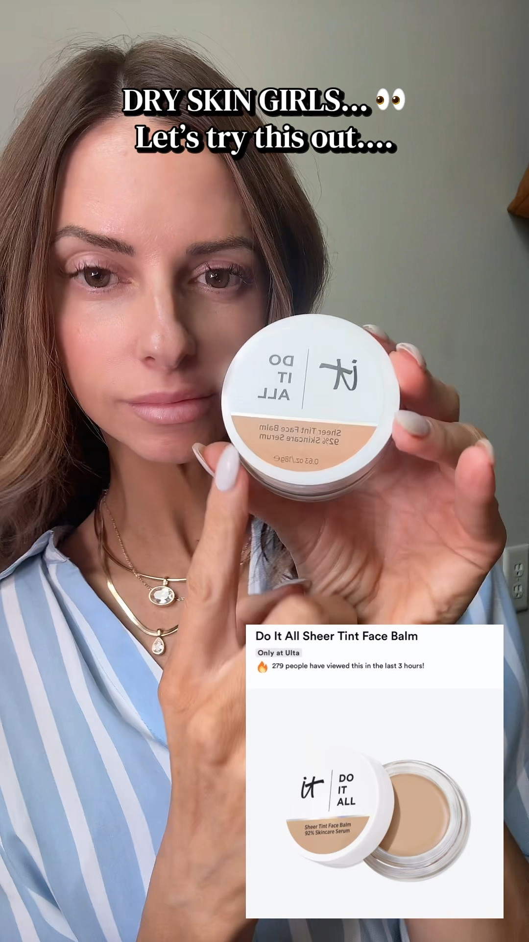Obsessed with this new face balm from @itcosmetics this is the Do It All Sheer Tint Face Balm in Shade med. Neutral/305. I got it at @ulta and it’s on sale right now! Also am going to link my skin prep products so you can easily shop those too! 

#LTKBeauty #LTKMothersDay #LTKgrwm