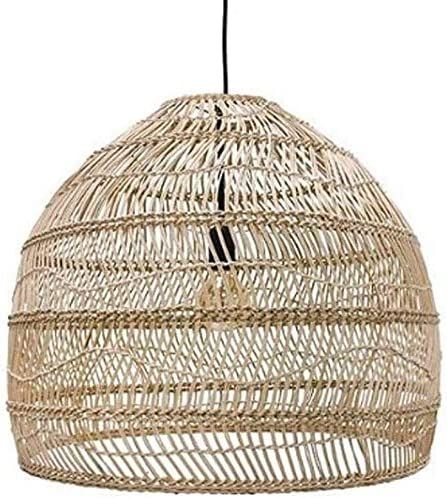 Chandelier Rattan Bamboo Wicker Pendant Lights Nordic Modern Simple Retro Home Lighting Pendant L... | Amazon (US)