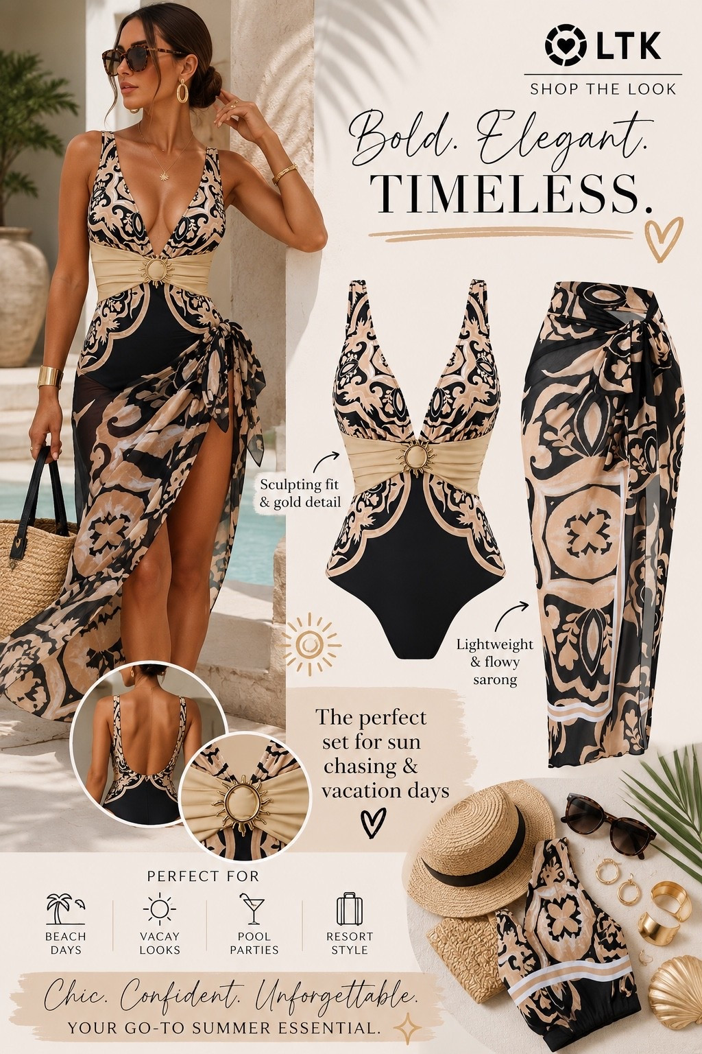 Resort-ready and effortlessly chic 🤎✨

The perfect swimsuit + sarong set for beach days, tropical vacations, and poolside moments. Elegant details, flattering fit, and timeless style.

#ResortWear #BeachStyle #VacationOutfit #SwimwearStyle #SummerFashion #PoolsideChic #LTKStyle #VacationReady #ResortFashion #QuietLuxury

#LTKgrwm #LTKmomlife #LTKSaleAlert