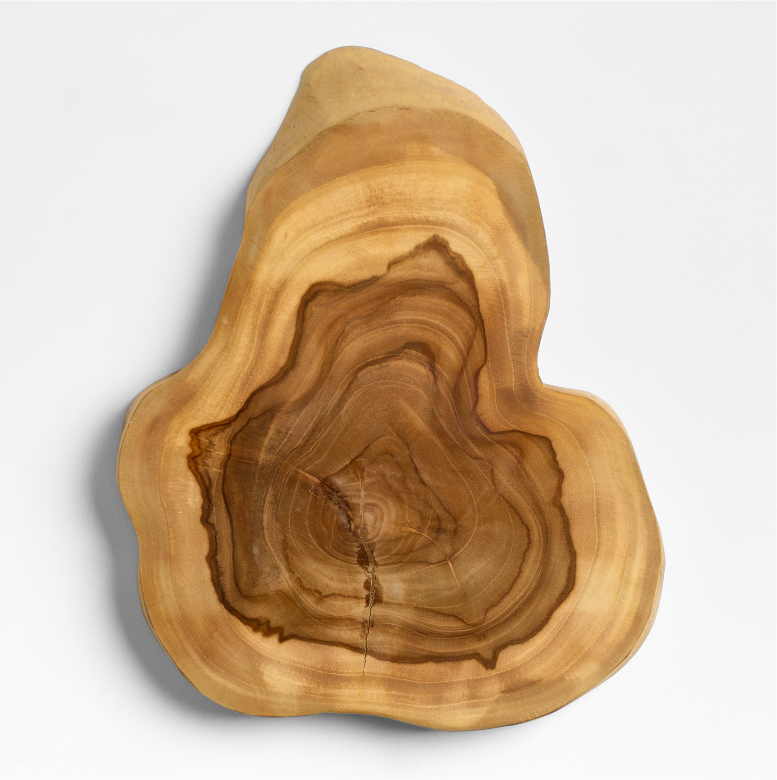 Teak Root Wedge Wood Serving Board Cheese Board Platter + Reviews | Crate & Barrel | Crate & Barrel