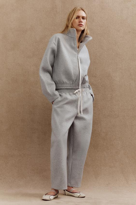 DRAWSTRING BARREL FIT PANTS | Zara US