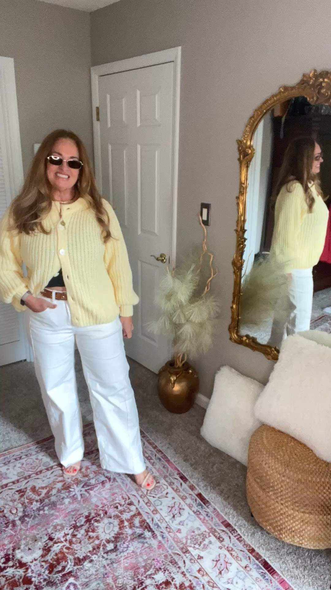 Ecru denim barrel jeans perfect 
For year round wear ability. 

#LTKootd #LTKMothersDay #LTKgrwm