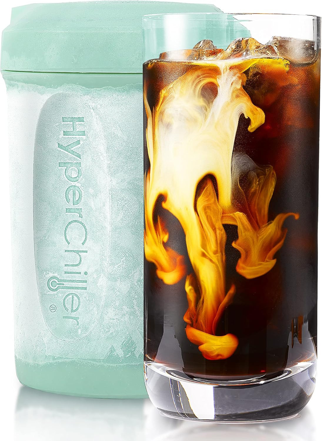 HyperChiller HC2M Patented Iced Beverage Cooler, 12.5 Oz, Mint Blue | Amazon (US)