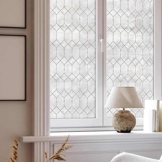 Old English Window Privacy Film by Artscape - Textured Leaded Glass Design, Static Cling, Allows ... | Amazon (US)
