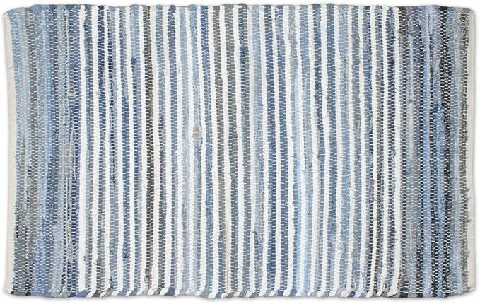 DII Chindi Collection Handmade Rag Rug, Colors May Vary, 4 x 6', Denim, 1 Piece | Amazon (US)