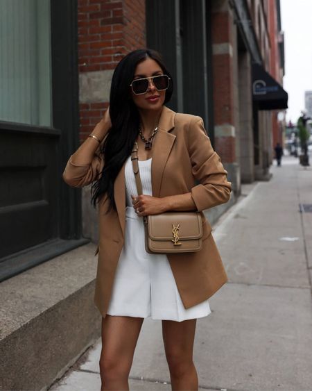 Nordstrom affordable summer outfit ideas
Camel blazer under $100 wearing an XS
Nordstrom white shorts wearing an XXS



#LTKunder100 #LTKworkwear #LTKunder50