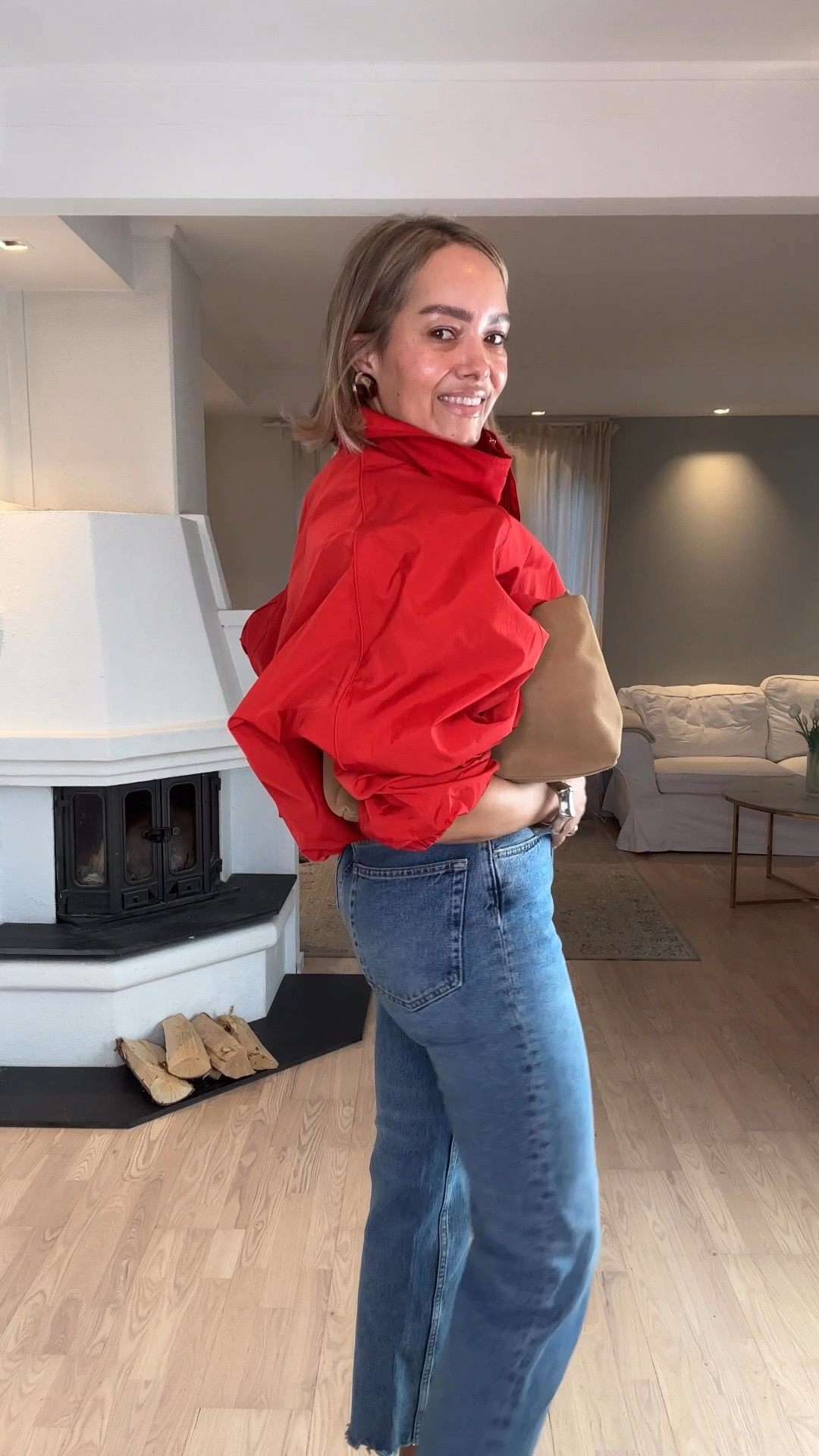 Nylon jackets but makes it CHIC dark black denims are  from STYLE In - a very cool Swedisch brand 💋size 27  bracelets are from EDBLAD & earrings are KINRADEN - all Scandi brands 

#LTKstyletip #LTKspring