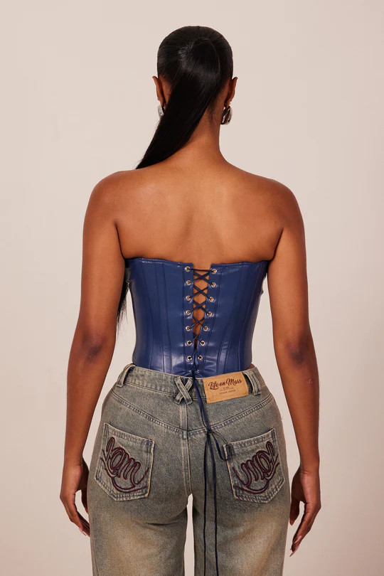 The Cinch Corset in Navy | Mars The Label