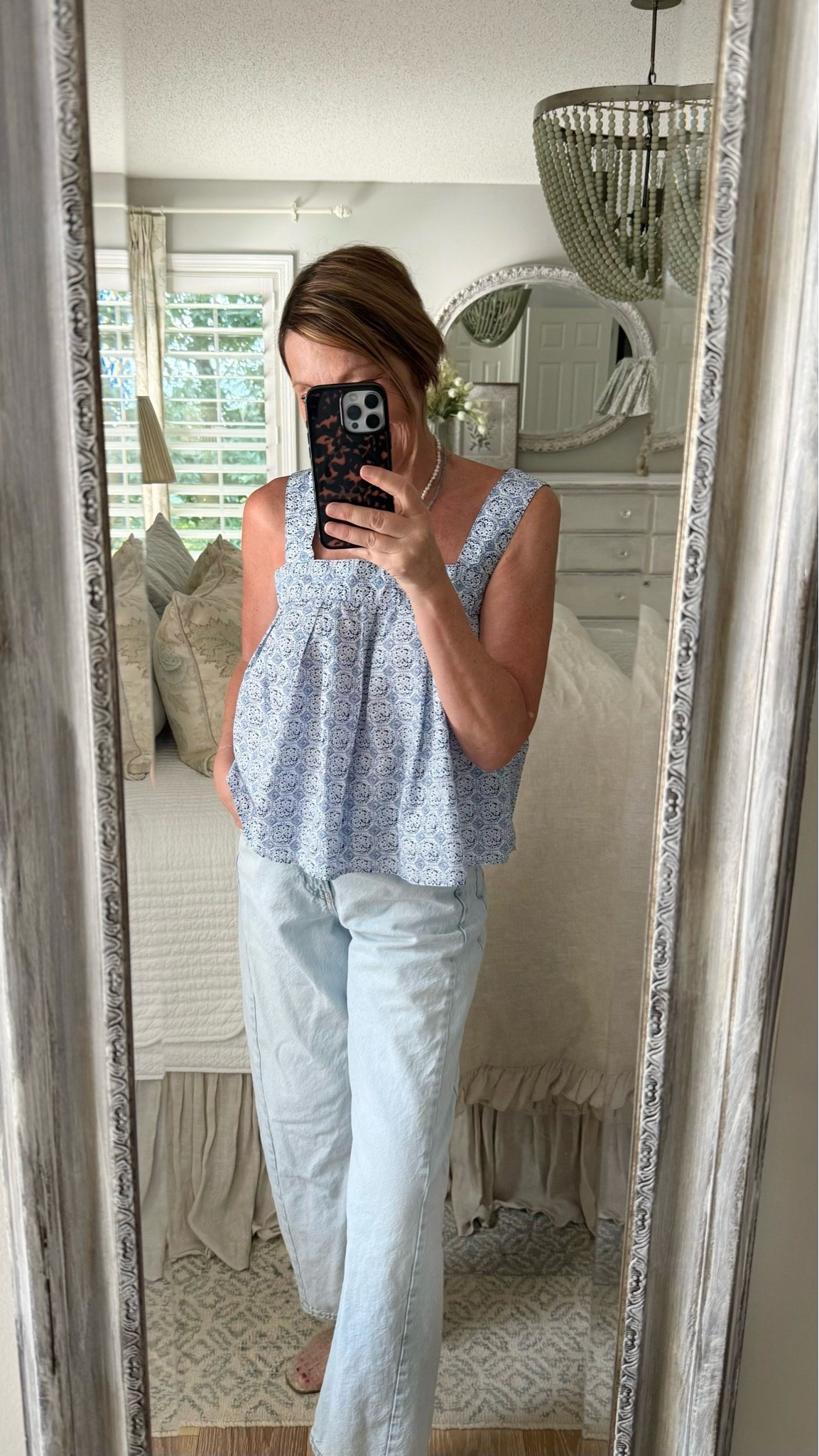 Top on sale.  Love the bow in the back 💙🩵

#LTKootd #LTKSaleAlert
