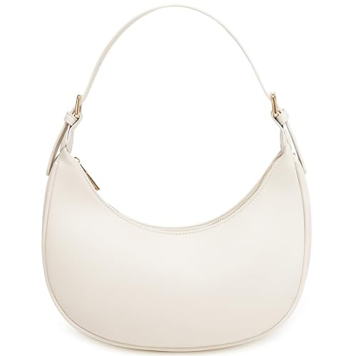 SYXLCYGJ Fashion Small Crescent Underarm Shoulder Bag for Women Trendy Purse Hobo Handbags Clutch Crossbody Bag（Beige） | Amazon (US)
