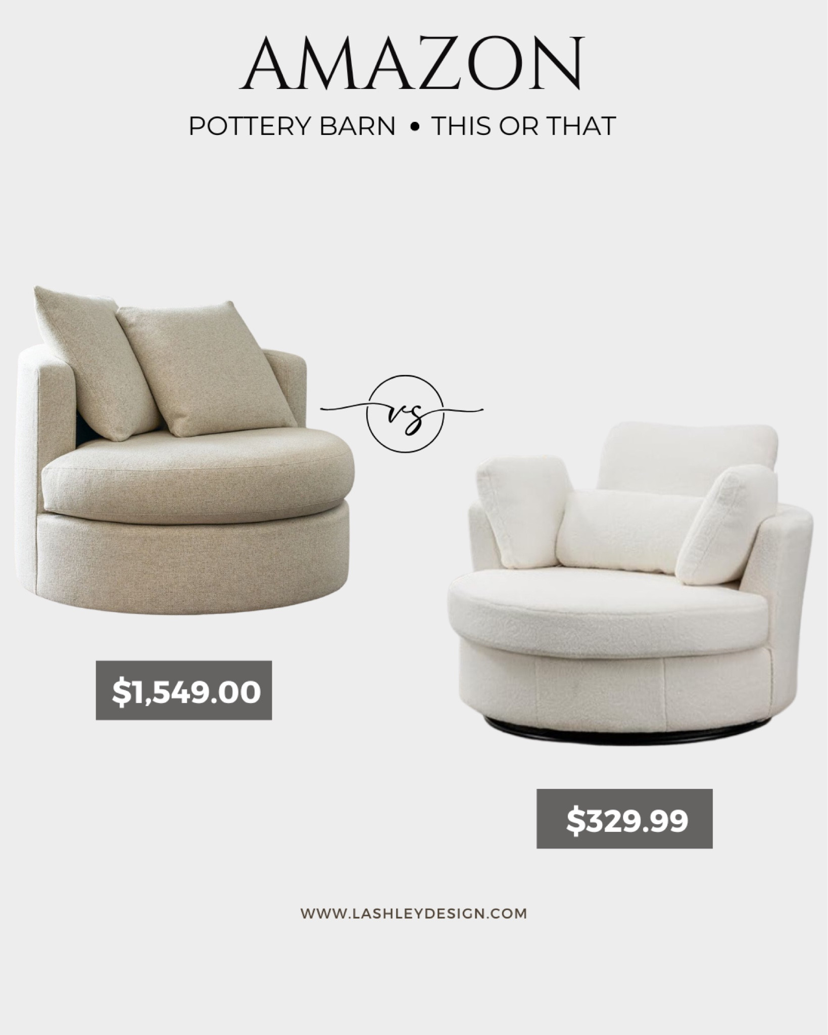 Home Decor Find! DUPE ALERT! This amazing Amazon swivel chair dupe is a great find you don’t wanna pass up on! 

#LTKStyleTip #LTKHome #LTKSaleAlert