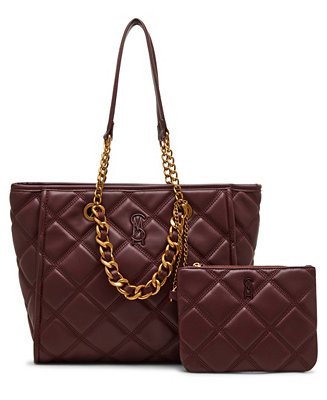Steve Madden
          
        
  
      
          Katt Faux Leather Quilted Tote with Pouch | Macy's