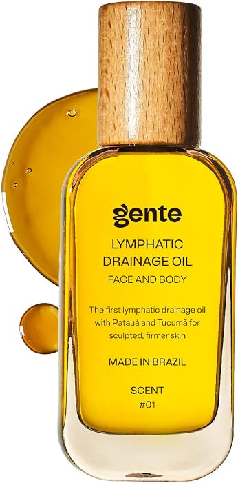 Gente Beauty Lymphatic Drainage Oil for Body & Face, Scented Skin Tightening & Sculpting Oil, Caf... | Amazon (US)