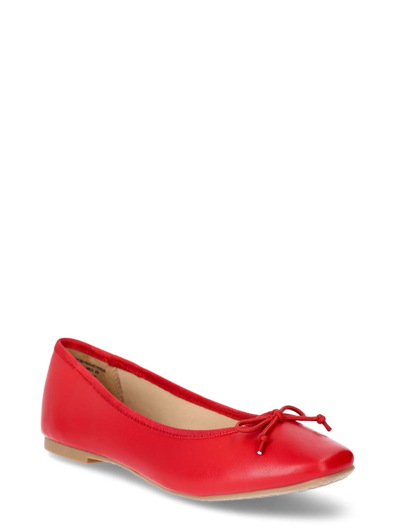 Time and Tru Women's String Bow Ballet Flats, Sizes 6-11 | Walmart (US)