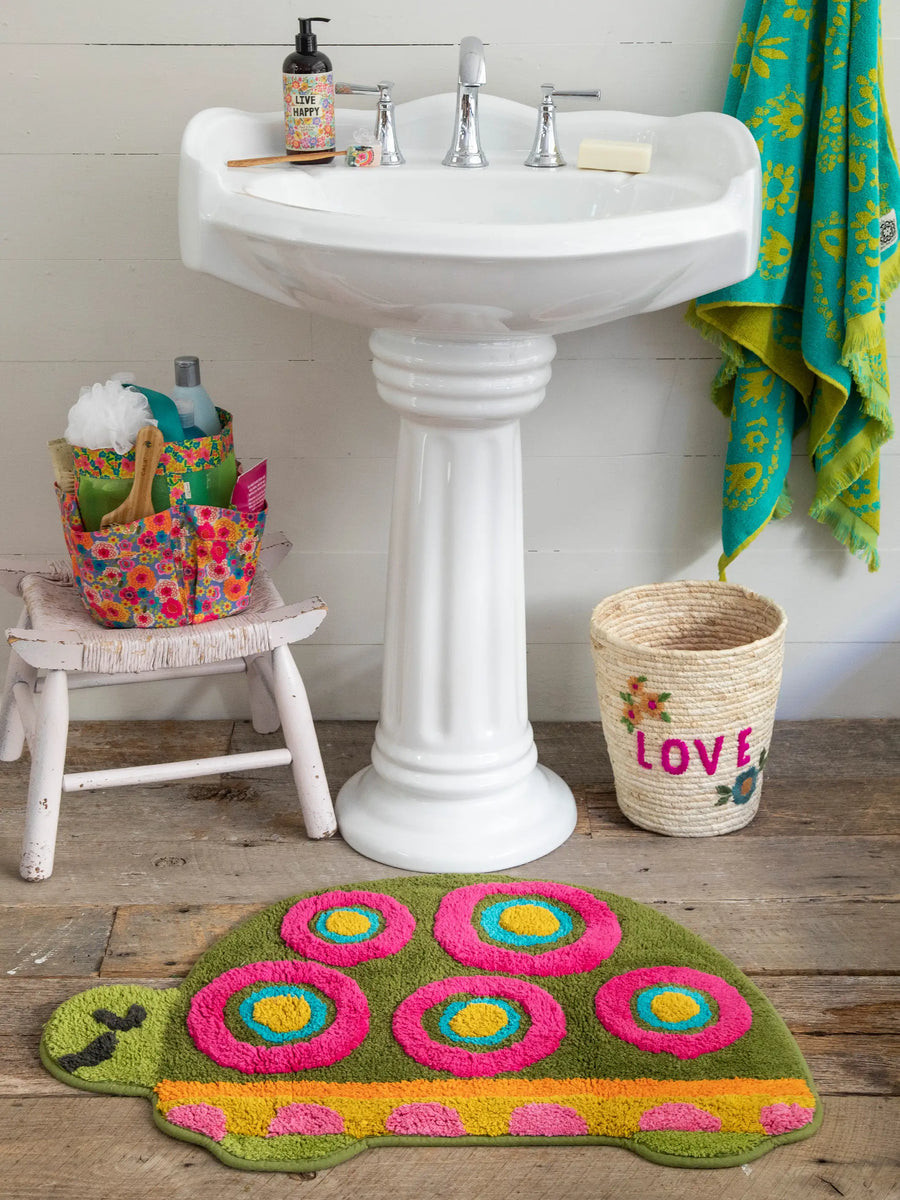 Tufted Cotton Bath Mat - Turtle | Natural Life