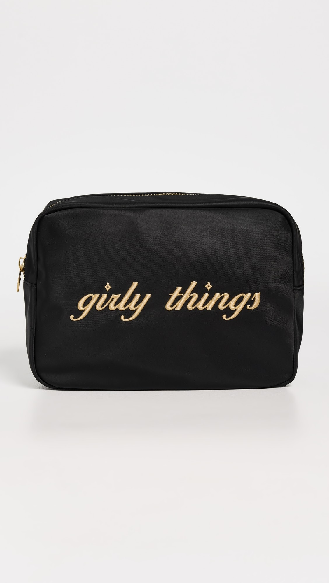 "Girly Things" Embroidered Large Pouch | Shopbop