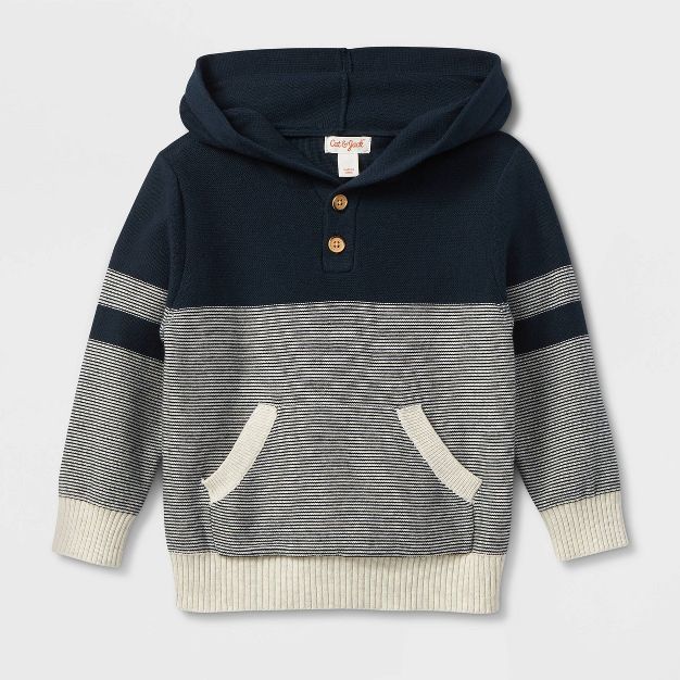 Toddler Boys' Sweater Knit Hooded Pullover - Cat & Jack™ | Target