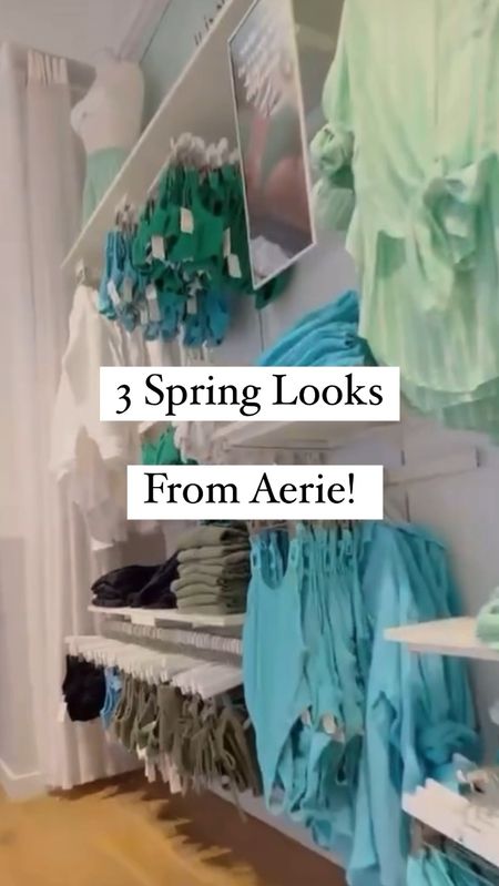 3 Spring Looks from Aerie! These 3 looks can take you from Spring to Summer and they will all be included in the #LTKSpringSale! All of these pieces run TTS and they all come in multiple color options! 

#LTKmidsize #LTKstyletip #LTKSpringSale