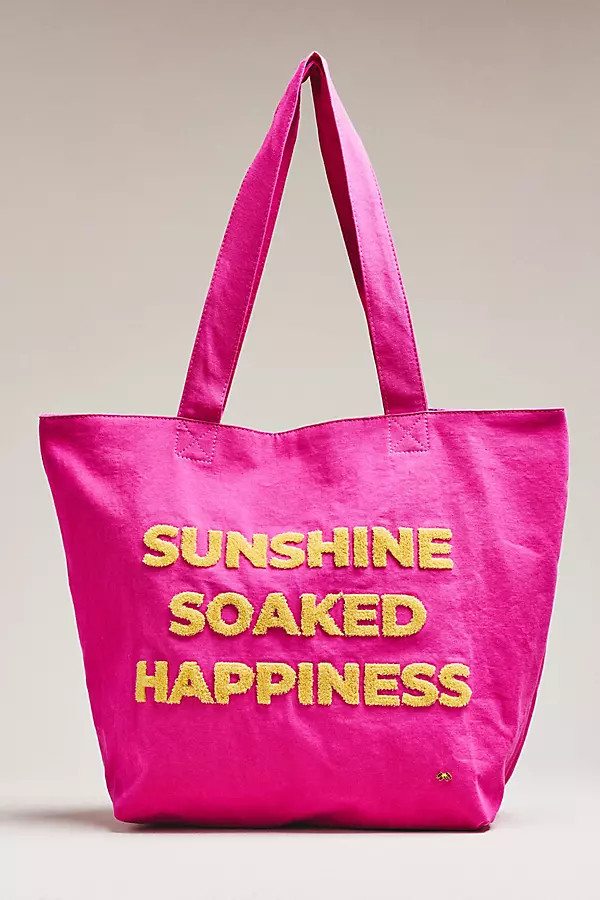 PQ Swim Vacation Script Tote Bag | Anthropologie (US)