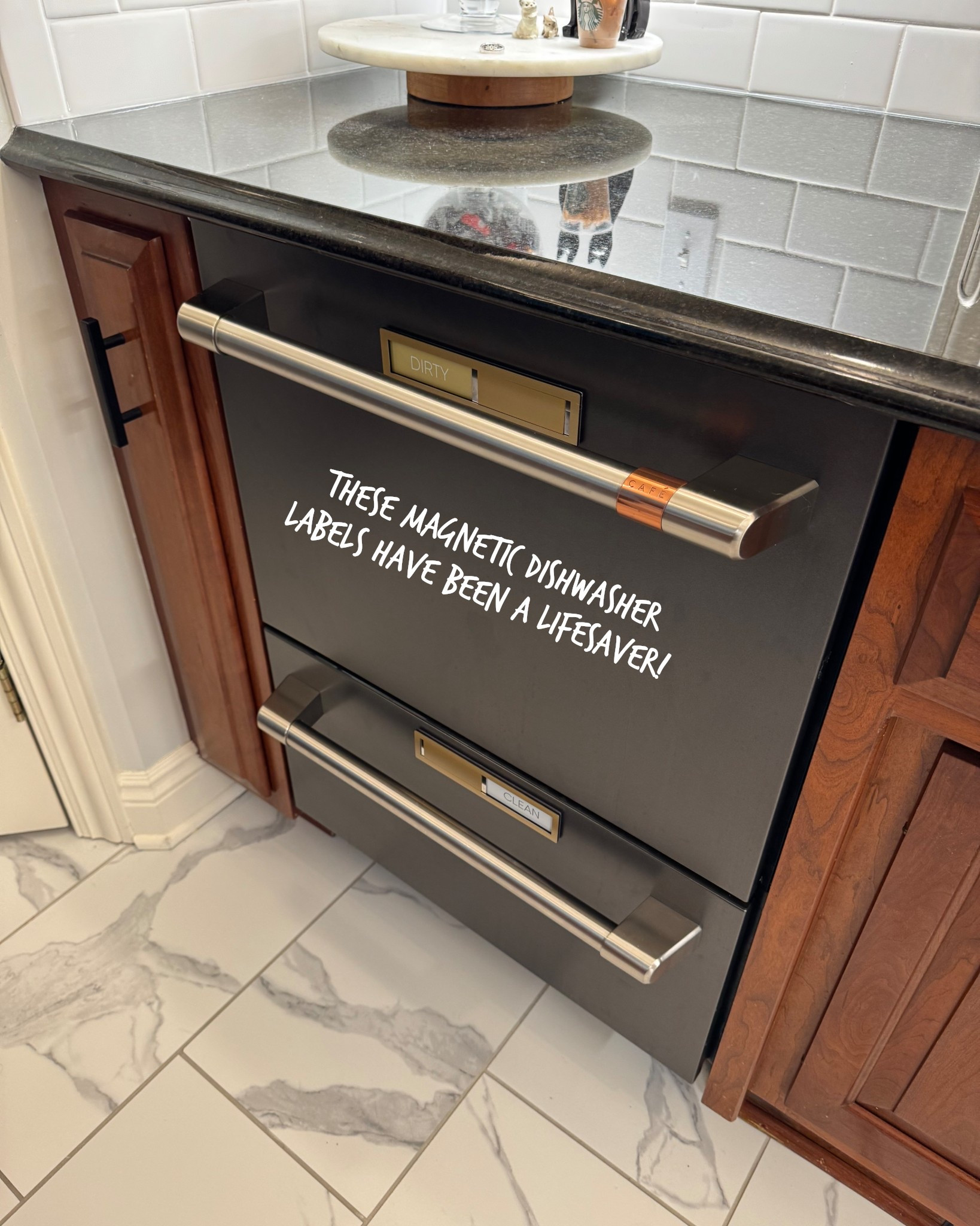 Kitchen dishwasher labels FTW! These have saved our sanity so much. Love being able to just simply slide them so we know which is dirty or clean or if a load has been run! The perfect every day kitchen tool! 

Also I have loved this split dishwasher so much since we got it put in! I love being able to have one load running and one clean at both times. 

#LTKdayinmylife #LTKmomlife