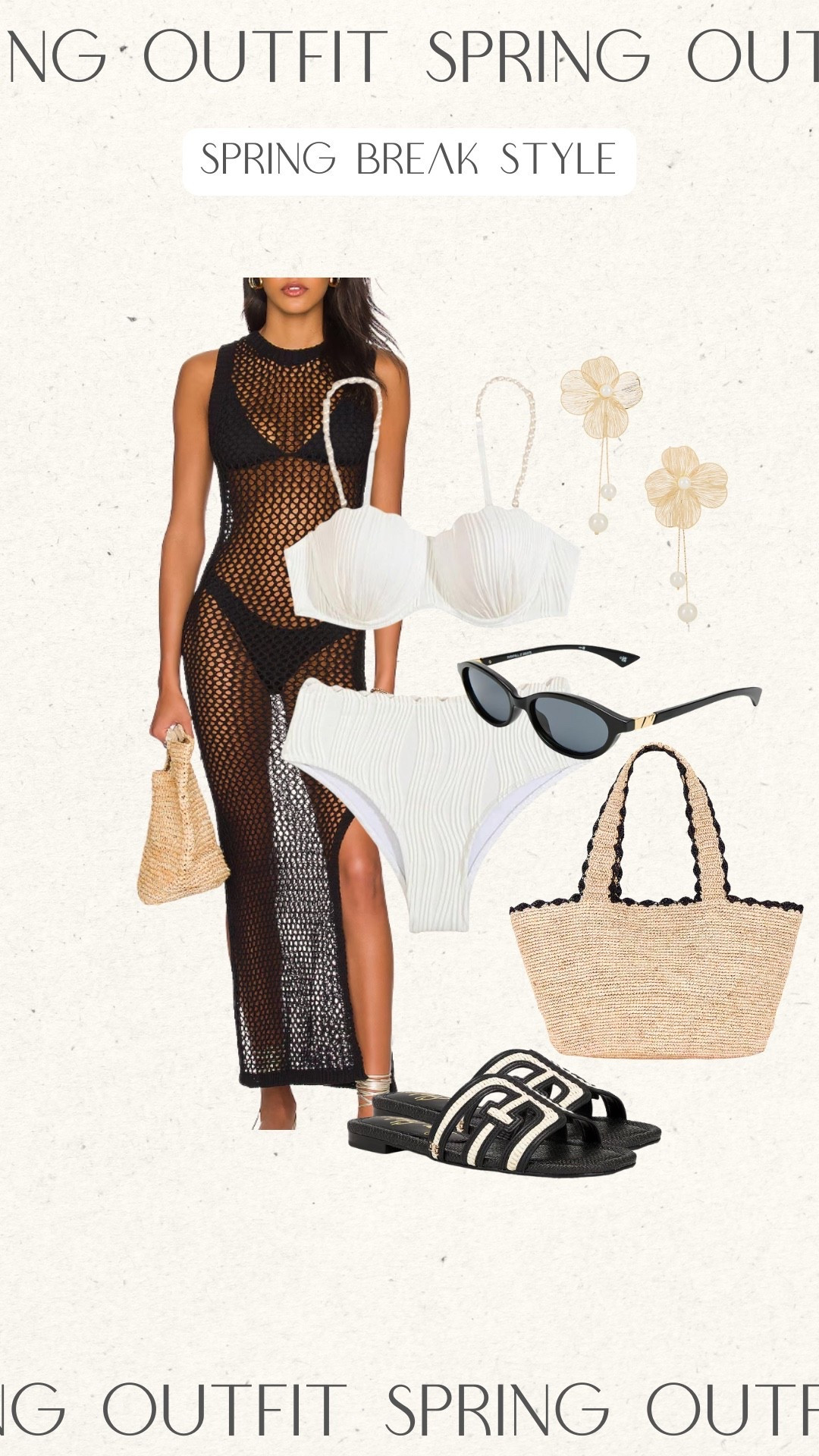 Spring break style!

Beach vacation, vacation outfit, white bikini, crochet coverup dress, beach outfit 

#LTKTravel #LTKSeasonal #LTKootd