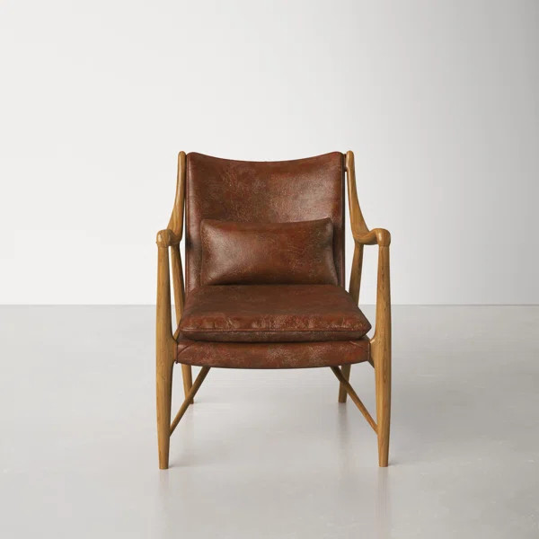 Dylon Genuine Leather Armchair | Wayfair North America