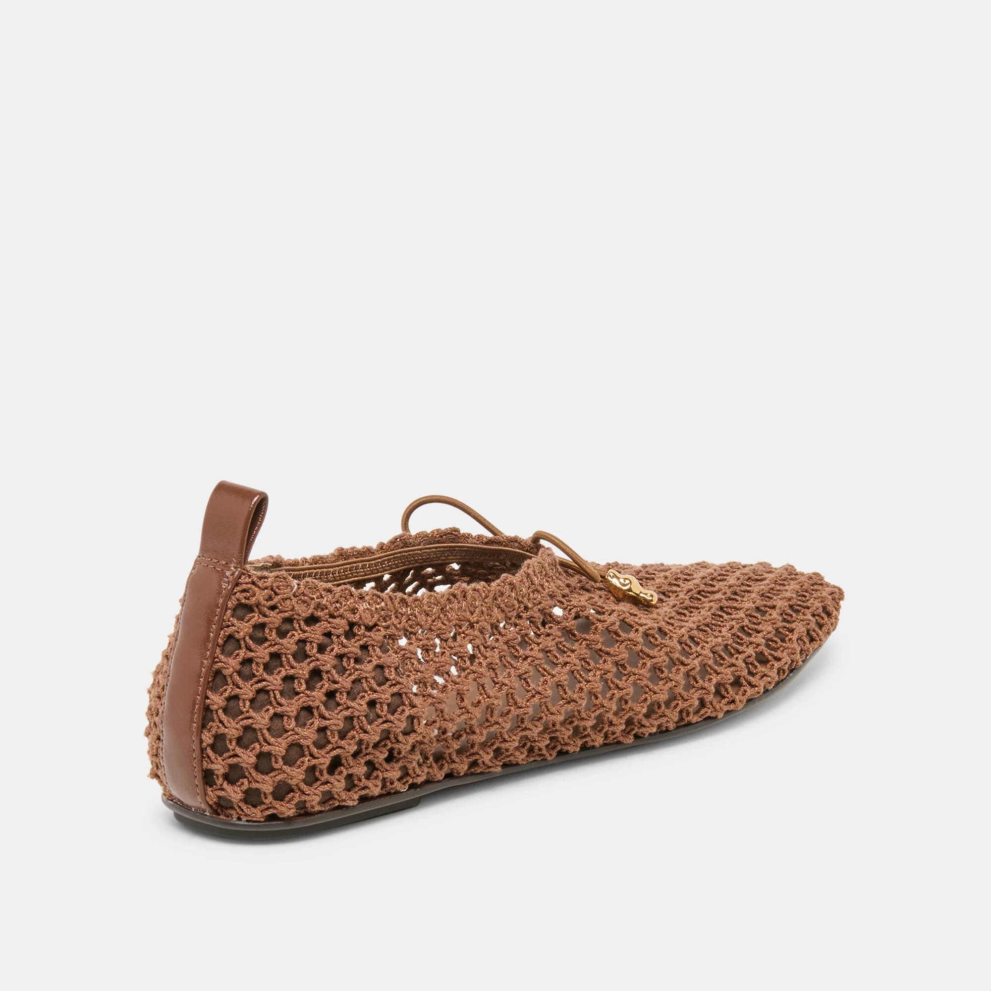 Kaylyn Dk Brown Crochet Flats | Dolce Vita | DolceVita.com