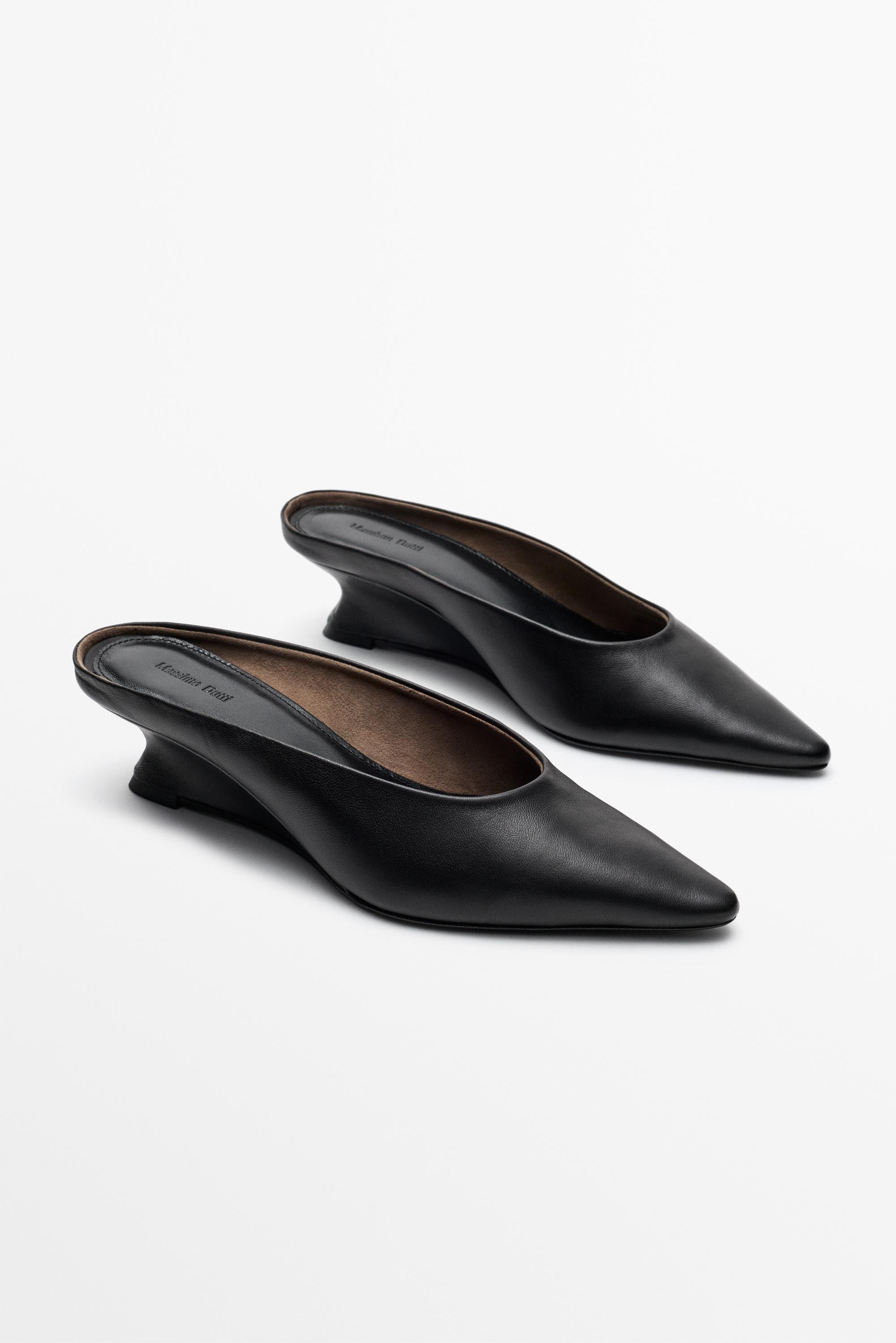 Wedge heel mule shoe | Massimo Dutti US