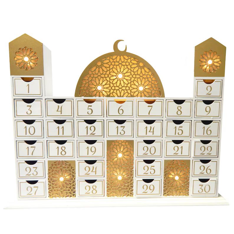 Ramadan Wooden Countdown Calendar - Mosque | Advent Calendar | Ramadan Decor | Ramadan Gifts | Ra... | Etsy (US)