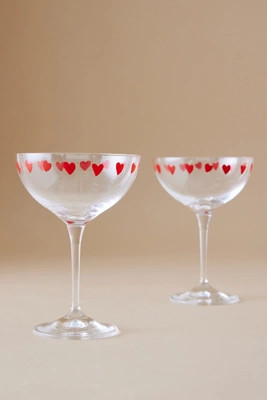 Anna + Nina Classic Love Champagne Glass, Set of 2 | Anthropologie (UK)