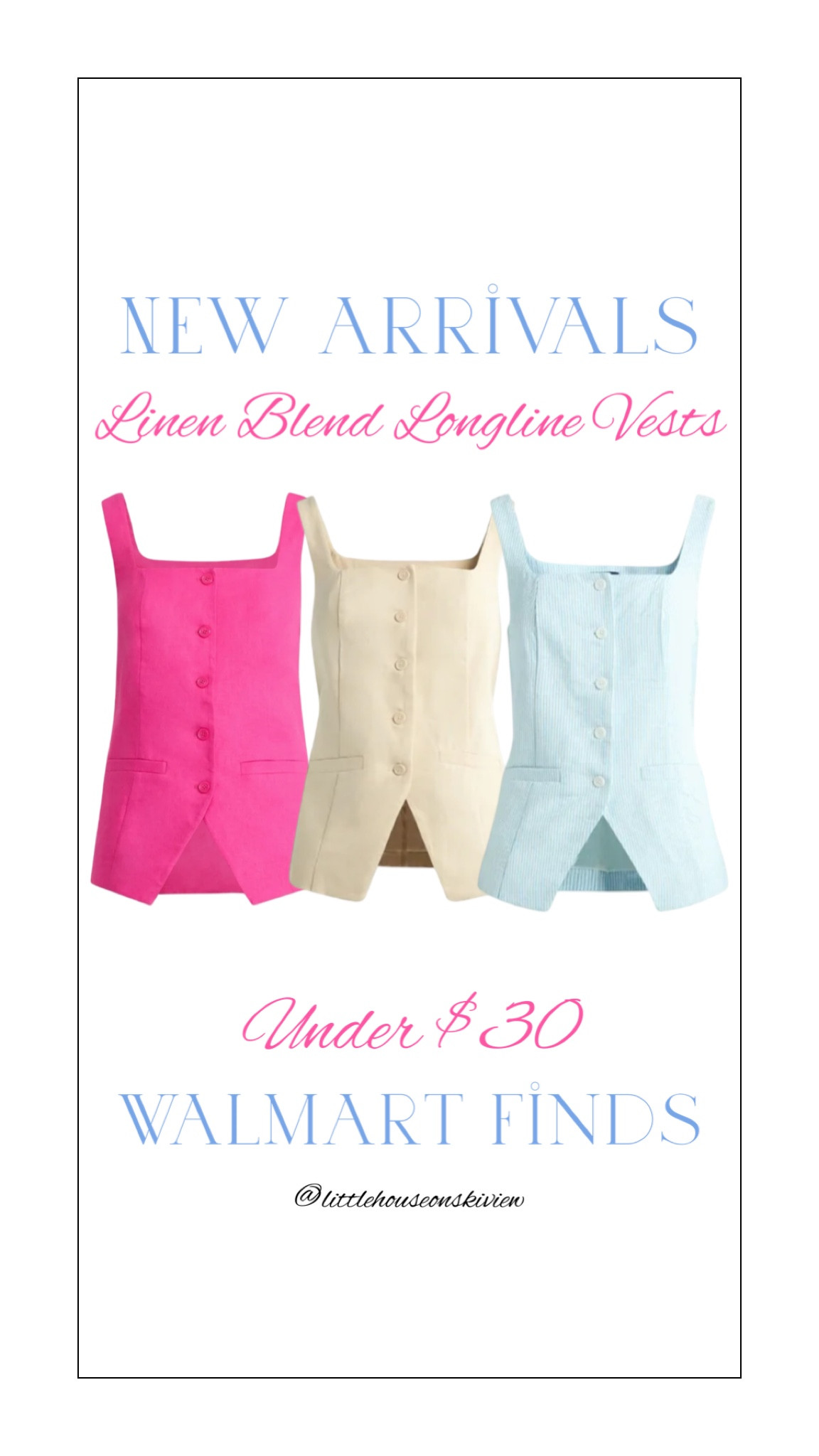 NEW linens blend longline vests at Walmart! Available in 6 colors, sizes XS-4X 💝

#LTKFindsUnder50 #LTKSeasonal #LTKStyleTip