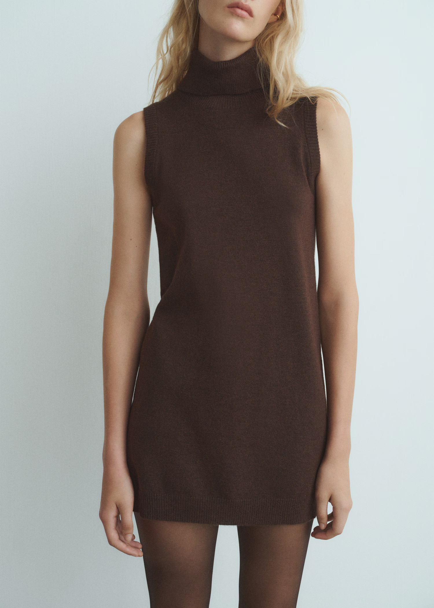 Knitted turtleneck dress - Women | MANGO USA | Mango (US/MX/AU)