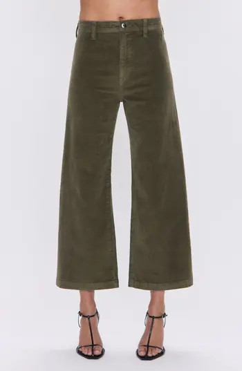 Pistola Penny Ankle Wide Leg Corduroy Jeans in Sequoia at Nordstrom Rack, Size 26 | Nordstrom Rack