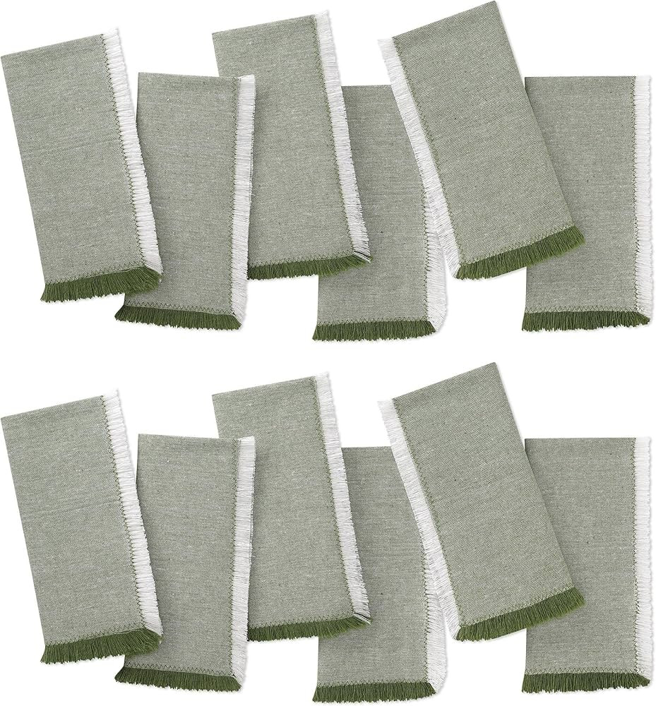 Folkulture Christmas Cloth Napkins Set of 12 Cotton, Dinner Napkins or Table Napkins For Parties,... | Amazon (US)