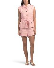 Rose Orange Top And Shorts Collection | TJ Maxx