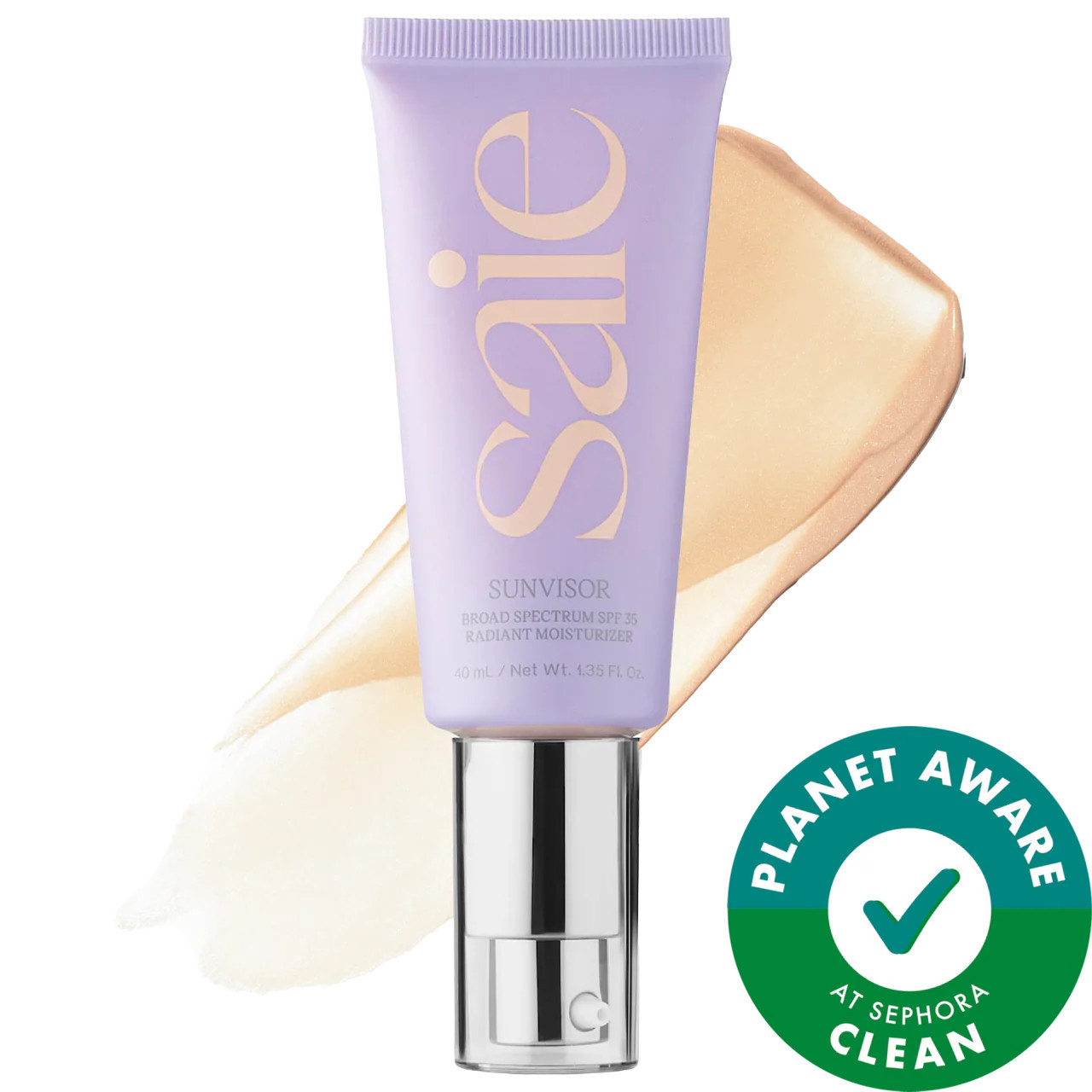 Saie Sunvisor Radiant Moisturizing Face Sunscreen SPF 35 1.35 oz/ 40 mL | Sephora (US)