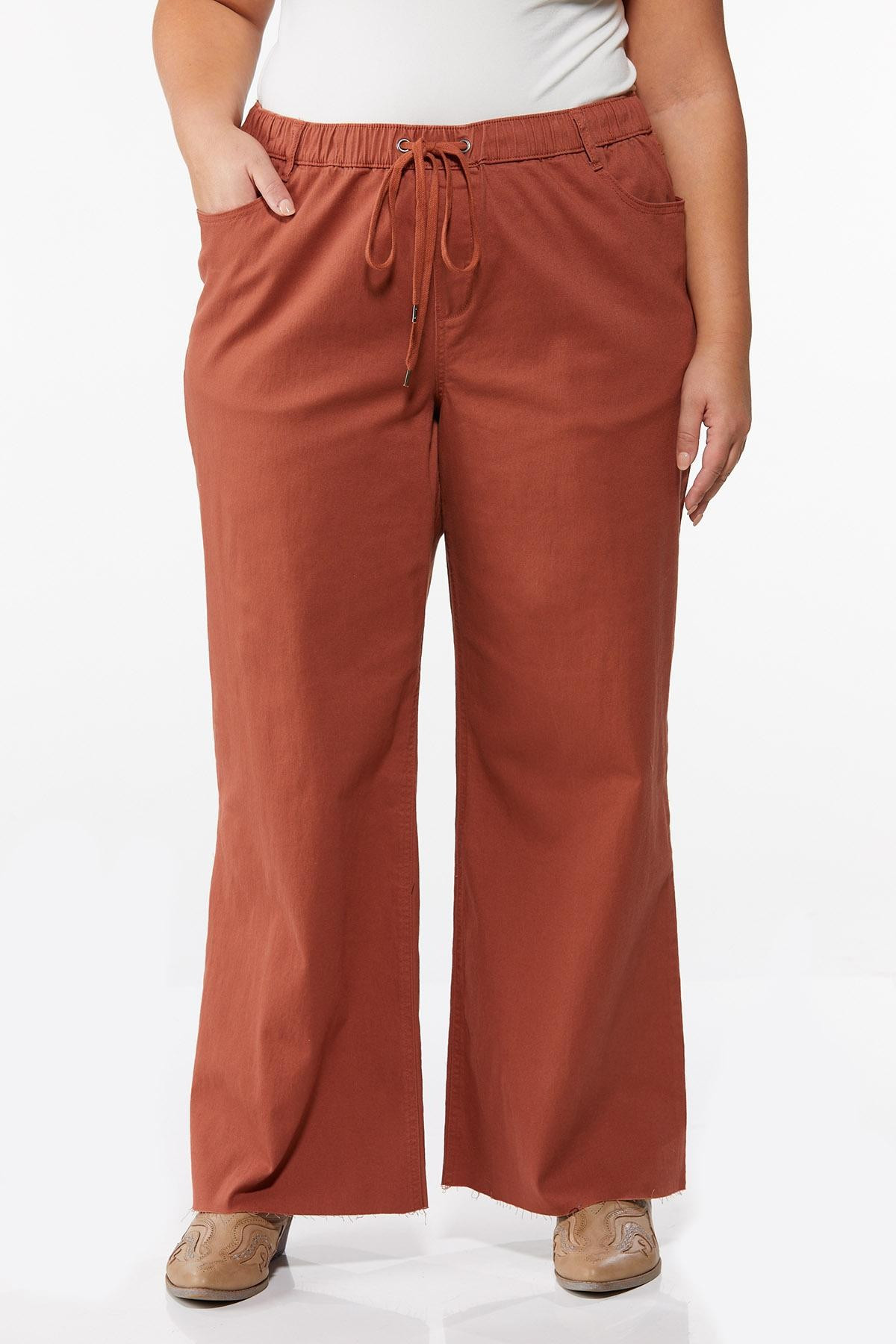 Plus Size Fray Hem Wide Leg Pants | Cato Fashions