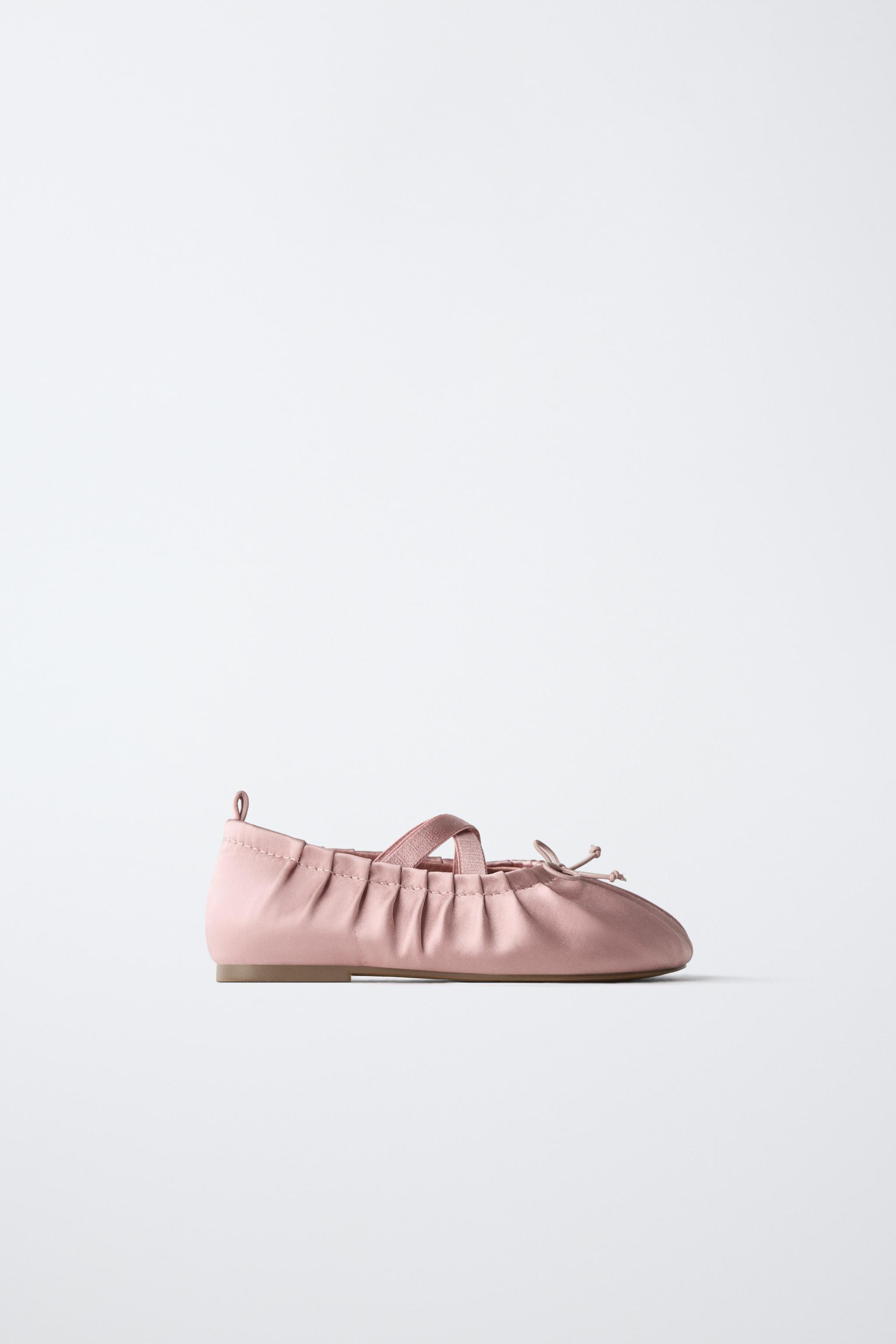 SATIN-EFFECT BALLET FLATS | Zara US